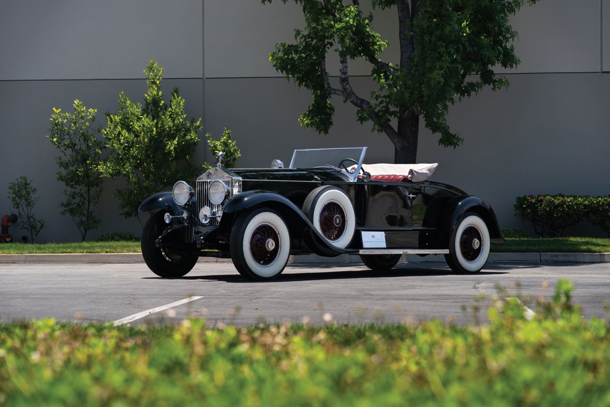 1927 Rolls-Royce Phantom I Playboy Roadster by Brewster offered at RM Sotheby's Monterey live auction 2019